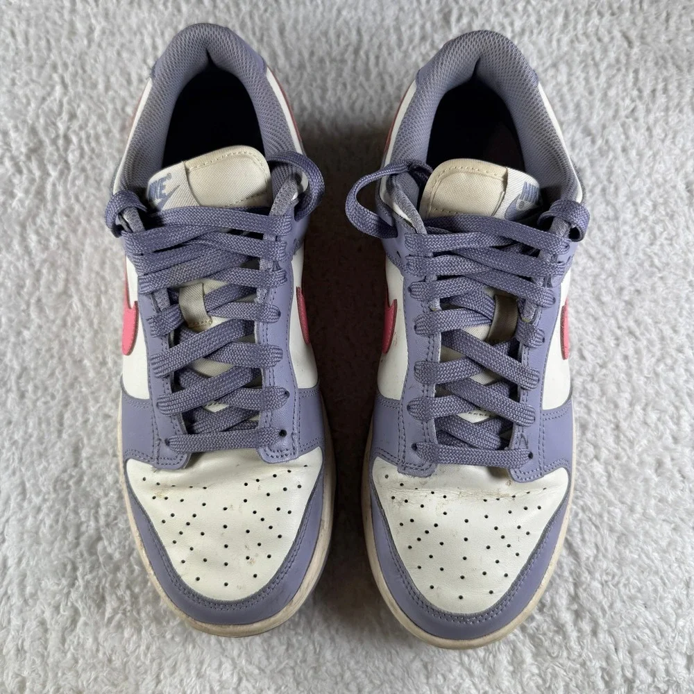 Size 8.5 - Women's Nike Dunk Low Indigo Haze Purple Pink Sneakers Shoe White